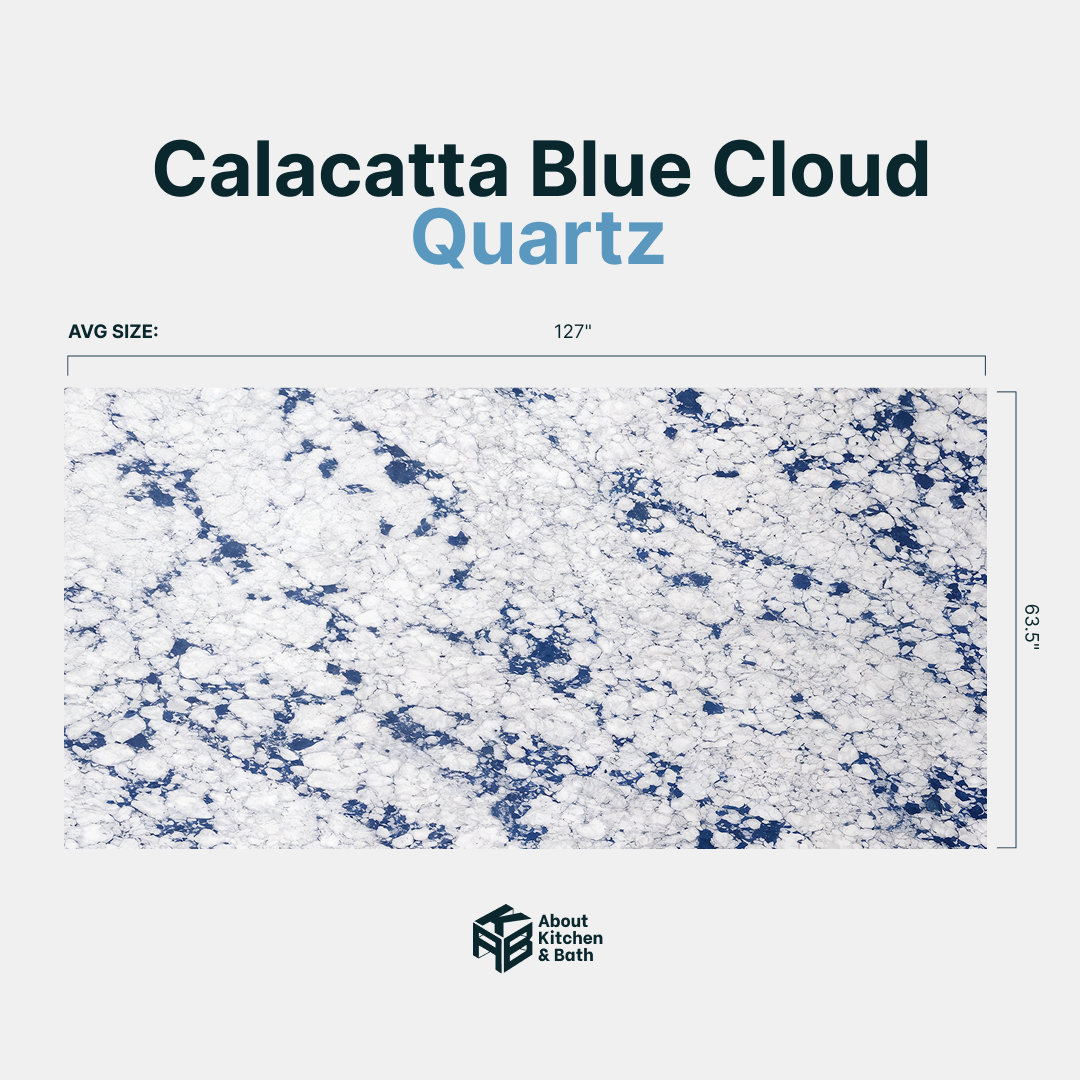 Calacatta Blue Cloud Quartz Countertop - Image 2